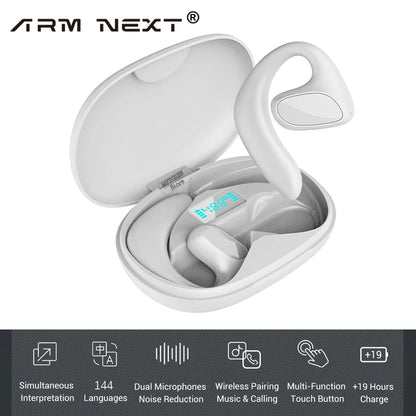 Language Translator Earbuds M8 Headset Supports 144 Languages Real Time Translation Languages Translator Earphones for Traveling