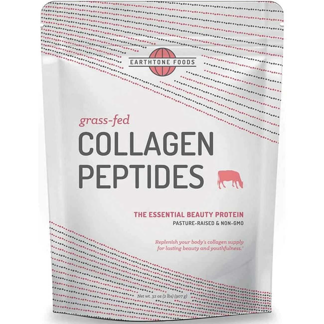 Grass Fed Collagen Peptides, Unflavored, 32 Oz (907 G)