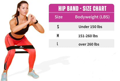 Fitness Resistance Hip Workout Bands for Booty Butt and Glute